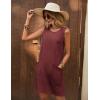 imageEkouaer Womens Nightgown Sleeveless Nightgowns for Women with Pocekts Tank Dress Crew Neck Sleepwear SXXLWine Red