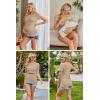 imageEkouaer Womens Nursing Tops 3 Pack Double Layer Breastfeeding Shirts Short Sleeve Maternity Clothes SXXL3pcs Black  Brown  Khaki