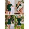 imageEkouaer Womens Nursing Tops 3 Pack Double Layer Breastfeeding Shirts Short Sleeve Maternity Clothes SXXL3pcs Black  Burgundy Red  Green