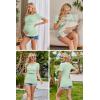 imageEkouaer Womens Nursing Tops 3 Pack Double Layer Breastfeeding Shirts Short Sleeve Maternity Clothes SXXL3pcs Burgundy Red  Light Green  Grey Stripe