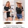 imageEkouaer Womens Pajama Sets Short Sleeve Short Sets 2 Piece Sleepwear Soft Lounge Sets with PocketSXXLBlack