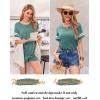 imageEkouaer Womens Pajama Sets Short Sleeve Short Sets 2 Piece Sleepwear Soft Lounge Sets with PocketSXXLGray Green