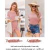 imageEkouaer Womens Pajama Sets Short Sleeve Short Sets 2 Piece Sleepwear Soft Lounge Sets with PocketSXXLLotus Pink