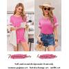 imageEkouaer Womens Pajama Sets Short Sleeve Short Sets 2 Piece Sleepwear Soft Lounge Sets with PocketSXXLPink