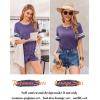 imageEkouaer Womens Pajama Sets Short Sleeve Short Sets 2 Piece Sleepwear Soft Lounge Sets with PocketSXXLPurple