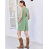 imageEkouaer Womens Romper Summer Sleeveless Jumpsuit Casual Short Overalls with Pocket 2025Ice Green