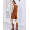imageEkouaer Womens Romper Summer Sleeveless Jumpsuit Casual Short Overalls with Pocket 2025Light Brown