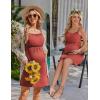 imageEkouaer Womens Sleeveless Nursing Dress Summer Breastfeeding Dresses Adjustable Strap Maternity ClothesCaramel