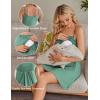 imageEkouaer Womens Sleeveless Nursing Dress Summer Breastfeeding Dresses Adjustable Strap Maternity ClothesGreen