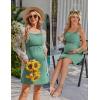 imageEkouaer Womens Sleeveless Nursing Dress Summer Breastfeeding Dresses Adjustable Strap Maternity ClothesGreen