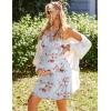 imageEkouaer Womens Sleeveless Nursing Dress Summer Breastfeeding Dresses Adjustable Strap Maternity ClothesLight White Foral