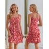 imageEkouaer Womens Sleeveless Nursing Dress Summer Breastfeeding Dresses Adjustable Strap Maternity ClothesRed Daisy