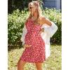 imageEkouaer Womens Sleeveless Nursing Dress Summer Breastfeeding Dresses Adjustable Strap Maternity ClothesRed Daisy