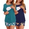 Floral Navy Blue/Floral Teal