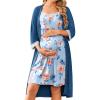 Dark Blue Floral