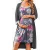 Dark Grey Floral
