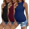 3pcs Black/ Burgundy Red/ Navy Blue
