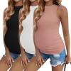 3pcs Black/ White/ Dirty Pink