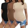 3pcs Black/ Brown/ Beige