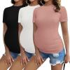 3pcs Black/ White/ Dirty Pink