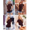 imageEkouaer Womens Maternity Shirts Short Sleeve 3 Packs Crew Neck Pregnancy Tee Tops Tunic Blouse Soft Mama Clothes SXXL3pcs Black  Burgundy Red  Green