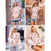 imageEkouaer Womens Maternity Shirts Short Sleeve 3 Packs Crew Neck Pregnancy Tee Tops Tunic Blouse Soft Mama Clothes SXXL3pcs Black  Dirty Pink  Floral