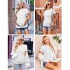imageEkouaer Womens Maternity Shirts Short Sleeve 3 Packs Crew Neck Pregnancy Tee Tops Tunic Blouse Soft Mama Clothes SXXL3pcs Black  Dirty Pink  White