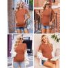imageEkouaer Womens Maternity Shirts Short Sleeve 3 Packs Crew Neck Pregnancy Tee Tops Tunic Blouse Soft Mama Clothes SXXL3pcs Burgundy Red  Caramel  Dark Grey