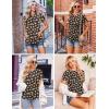 imageEkouaer Womens Maternity Shirts Short Sleeve 3 Packs Crew Neck Pregnancy Tee Tops Tunic Blouse Soft Mama Clothes SXXL3pcs Floral  Dark Grey  Army Green