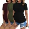 3pcs Black / Burgundy Red /Army Green