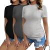 3pcs Black / Dark Grey / Light Grey