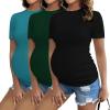3pcs Green / Teal / Black