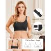 imageEkouaer Nursing Bras for Breastfeeding Ribbed Seamless Ultra Comfort Maternity Bralette Wireless Pregnancy Sleep BraBlackCream