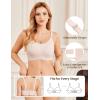 imageEkouaer Nursing Bras for Breastfeeding Ribbed Seamless Ultra Comfort Maternity Bralette Wireless Pregnancy Sleep BraCream Maple Sugar