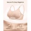 imageEkouaer Nursing Bras for Breastfeeding Ribbed Seamless Ultra Comfort Maternity Bralette Wireless Pregnancy Sleep BraCreamBeige