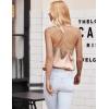imageEkouaer Satin Cowl Neck Tank Top Women Camisole Silky Loose Sleeveless Basic Blouse Ladies Satin Tank ShirtChampagne