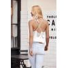 imageEkouaer Satin Cowl Neck Tank Top Women Camisole Silky Loose Sleeveless Basic Blouse Ladies Satin Tank ShirtWhite
