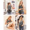 imageEkouaer Womens Maternity Nursing Tank Tops Sleeveless Breastfeeding Shirts Double Layer Summer Pregnancy ClothesAgrey