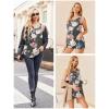 imageEkouaer Womens Maternity Nursing Tank Tops Sleeveless Breastfeeding Shirts Double Layer Summer Pregnancy ClothesGrey Flower