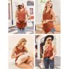 imageEkouaer Womens Maternity Nursing Tank Tops Sleeveless Breastfeeding Shirts Double Layer Summer Pregnancy ClothesOrange