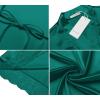imageEkouaer Womens Satin Robe Silk Kimono Bathrobe for Bride Long Bridesmaids Wedding Party Loungewear Sleepwear SXXLDark Green