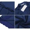 imageEkouaer Womens Satin Robe Silk Kimono Bathrobe for Bride Long Bridesmaids Wedding Party Loungewear Sleepwear SXXLNavy Blue