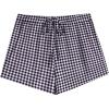 imageEkouaer Women Pajama Shorts Comfy Lounge Bottom with Pockets Stretch Strip Sleepwear Drawstring Pj Bottoms Sleep Shorts1black White Plaid
