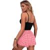 imageEkouaer Women Pajama Shorts Comfy Lounge Bottom with Pockets Stretch Strip Sleepwear Drawstring Pj Bottoms Sleep Shorts1red White Plaid