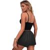 imageEkouaer Women Pajama Shorts Comfy Lounge Bottom with Pockets Stretch Strip Sleepwear Drawstring Pj Bottoms Sleep ShortsBlack
