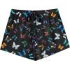 imageEkouaer Women Pajama Shorts Comfy Lounge Bottom with Pockets Stretch Strip Sleepwear Drawstring Pj Bottoms Sleep ShortsBlack Butterfly