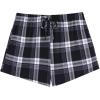 imageEkouaer Women Pajama Shorts Comfy Lounge Bottom with Pockets Stretch Strip Sleepwear Drawstring Pj Bottoms Sleep ShortsBlack Plaid