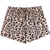 imageEkouaer Women Pajama Shorts Comfy Lounge Bottom with Pockets Stretch Strip Sleepwear Drawstring Pj Bottoms Sleep ShortsBrown Leopard