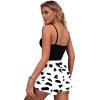 imageEkouaer Women Pajama Shorts Comfy Lounge Bottom with Pockets Stretch Strip Sleepwear Drawstring Pj Bottoms Sleep ShortsCow Print