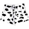 imageEkouaer Women Pajama Shorts Comfy Lounge Bottom with Pockets Stretch Strip Sleepwear Drawstring Pj Bottoms Sleep ShortsCow Print